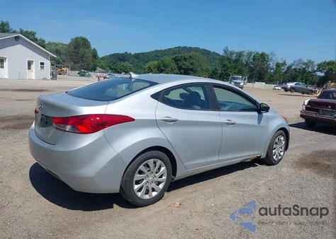 2012 Hyundai Elantra Gls/Limited from USA, damaged, VIN 5NPDH4AE4CH066974